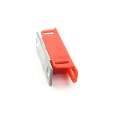 Red Plastic Housing Plate Door Magnetic Catch Latch Pack