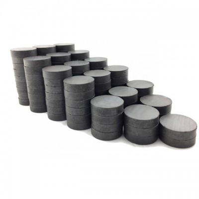 Sintered Hard 25mm Disc Y30 Y35 Ferrite Magnet For Speakers With Self Adhesive Foam